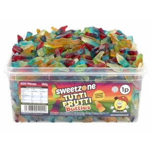 SWEETZONE TUTTI FRUTTI BOTTLE HMC HALAL SWEETS (600 PIECES)